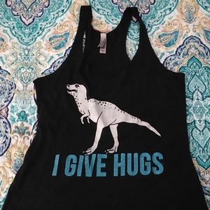 Tank with dinosaur on it